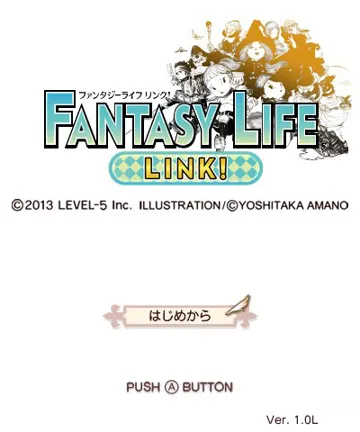 Fantasy Life Link (JP) screen shot title